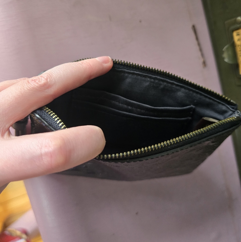Coach Metallic Black Wristlet - Picture 4 of 5